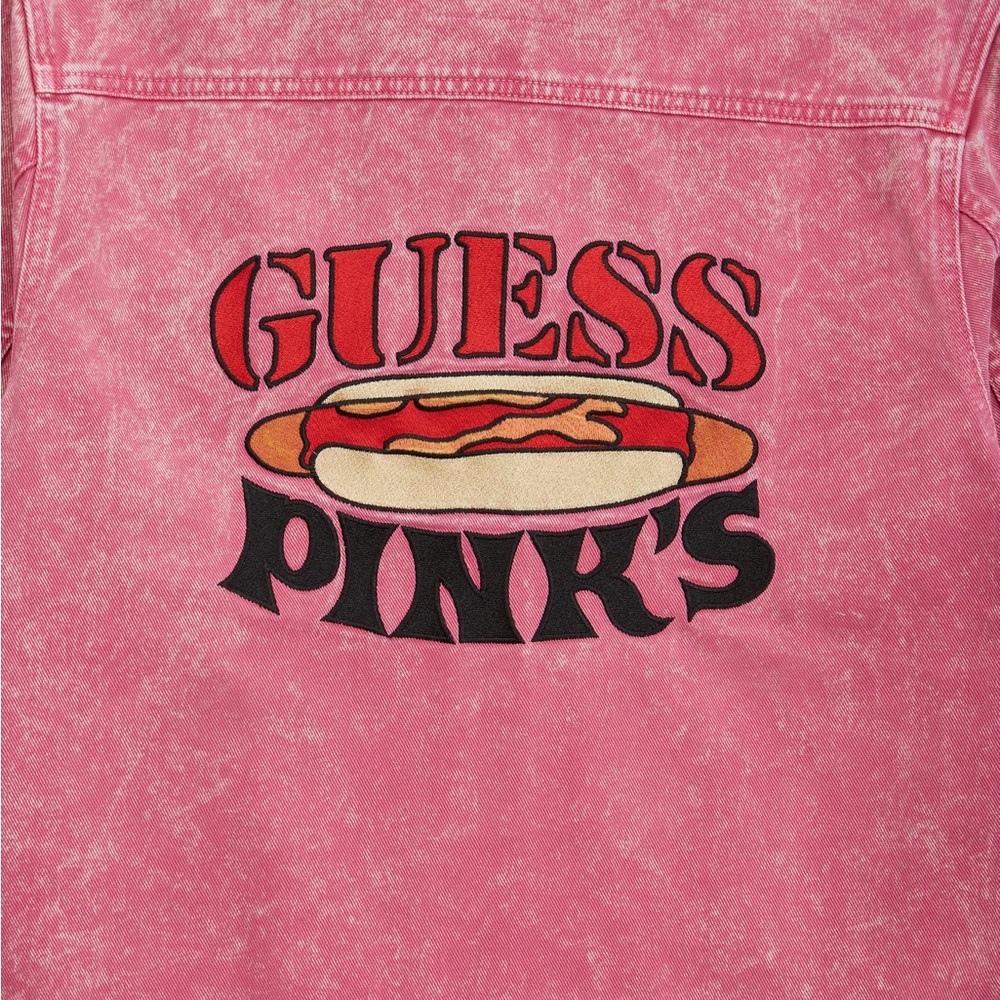NTWRK Guess Pinks Hot Dogs Denim Jacket